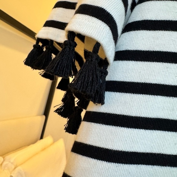 Brooke Street by Kate Spade Striped Flutter Tassel Shirt - Picture 6 of 8